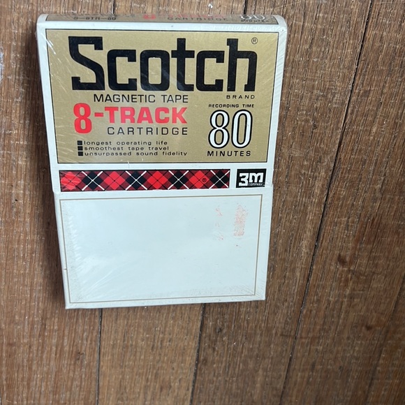NEW SEALED SCOTCH MAGNETIC TAPE 8-Track Cartridge 80 Minutes Recording Time - Picture 16 of 16